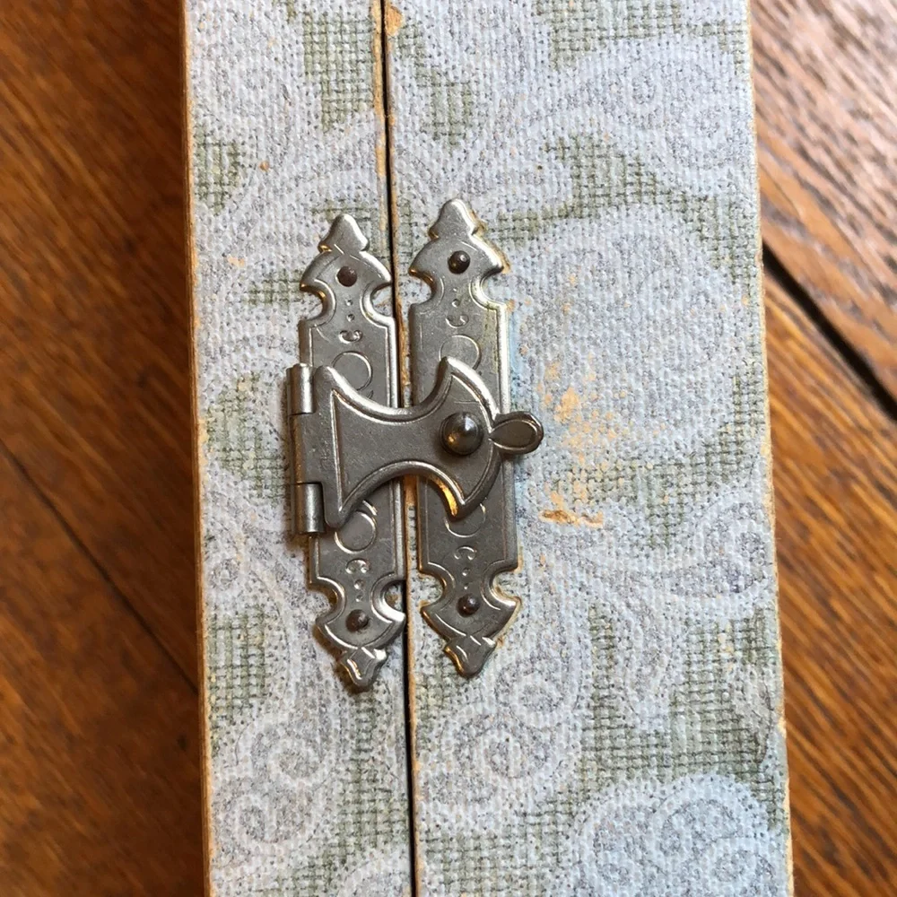 Vintage Wooden Necktie Box Art Deco